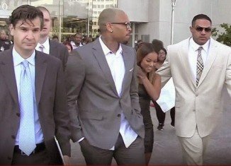 Chris Brown has pleaded guilty to punching Parker Adams outside W Hotel in Washington DC in October 2013