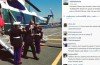 Many Americans took to Twitter to condemn President Barack Obama after he appeared to salute Marine Corps guards holding a coffee cup in his right hand