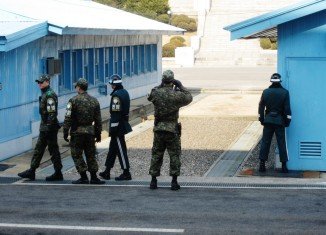 South Korean guards arrested the American man at a river border near the demilitarized zone