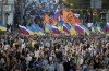 Tens of thousands of Russians have marched in Moscow to protest against the armed conflict in eastern Ukraine