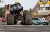 The monster truck had been performing a stunt when it ploughed into the crowd