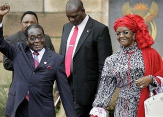 Grace Mugabe, the wife of President Robert Mugabe, was awarded a doctorate from the University of Zimbabwe in September 2014