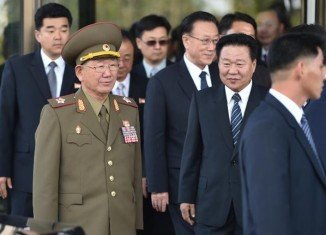 Hwang Pyong-so, seen as the second-most powerful man in North Korea, held talks with Ryoo Kihl-jae, the South's reunification minister
