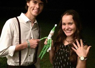 John Luke Robertson got engaged to girlfriend Mary Kate McEacharn on his 19th birthday