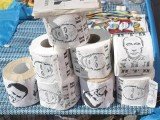 Toilet paper printed with the picture of Vladimir Putin are a popular novelty in Ukraine