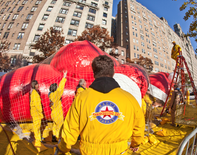 2014 Macy's Parade Balloon Inflation to take place around American