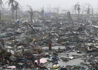 More than four million people were displaced after typhoon Haiyan hit Tacloban in November 2013
