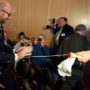 Belgian PM Charles Michel pelted with fries and mayo by anti-austerity activists
