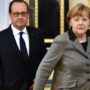 Angela Merkel and Francois Hollande arrive in Moscow for peace talks with Vladimir Putin