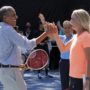 White House Easter Egg Roll 2015: Barack Obama plays tennis with Caroline Wozniacki