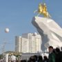 Turkmenistan President Gold Statue Unveiled in Ashgabat