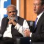 Narendra Modi Welcomed by Mark Zuckerberg at Facebook HQ