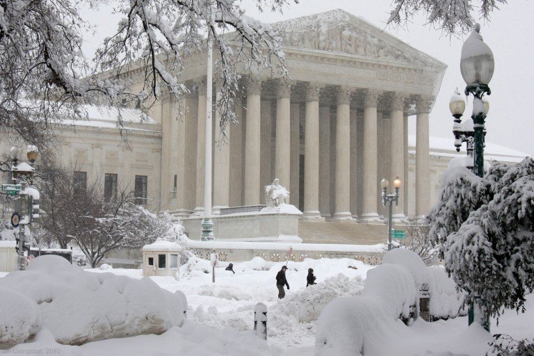 East Coast Blizzard Dumps Record Levels of Snow from Washington to New York