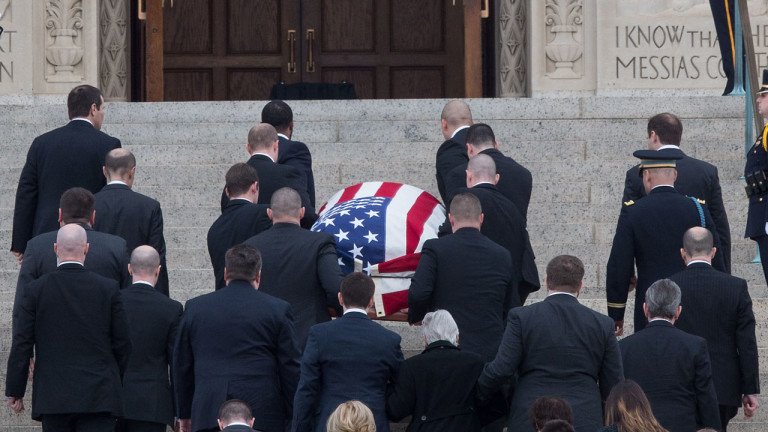 Antonin Scalia Funeral: Thousands Attend Washington Mass