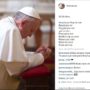 Pope Francis Gains 10,000 Followers within Hours after Joining Instagram