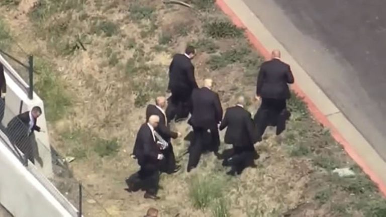 Donald Trump California Speech Delayed by Violent Protests