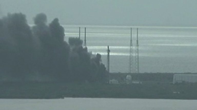 SpaceX’s Falcon-9 Rocket Explodes on Launch Pad at Cape Canaveral
