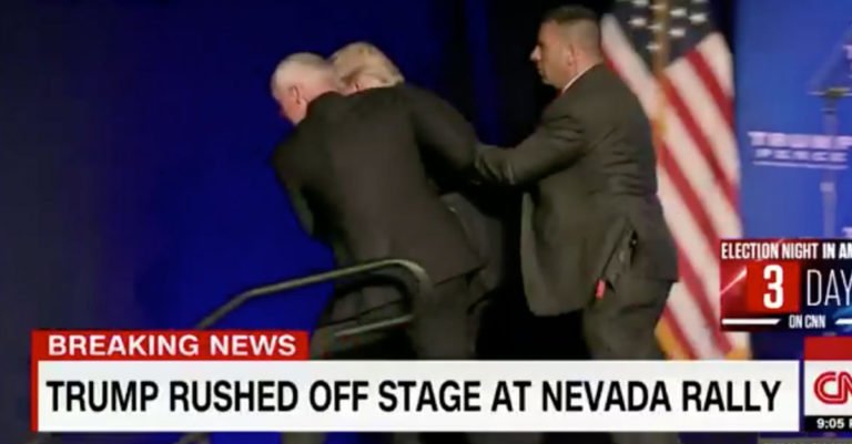Donald Trump Taken Off Stage by Secret Service At Nevada Rally