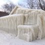 New York House Encased in Ice