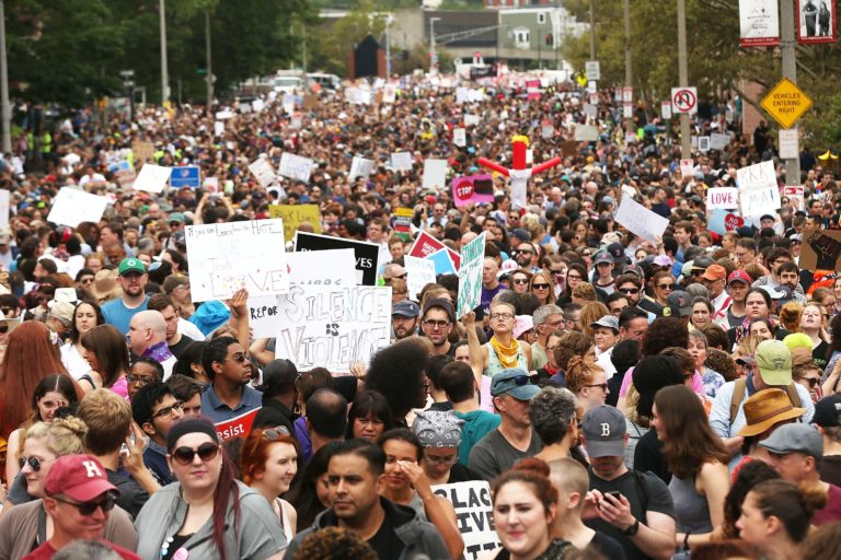 Boston: Thousands Protest Against Right-Wing Free Speech Rally