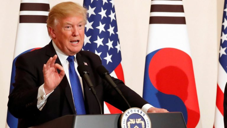 President Donald Trump Urges North Korea to Discuss Giving Up Nuclear Weapons