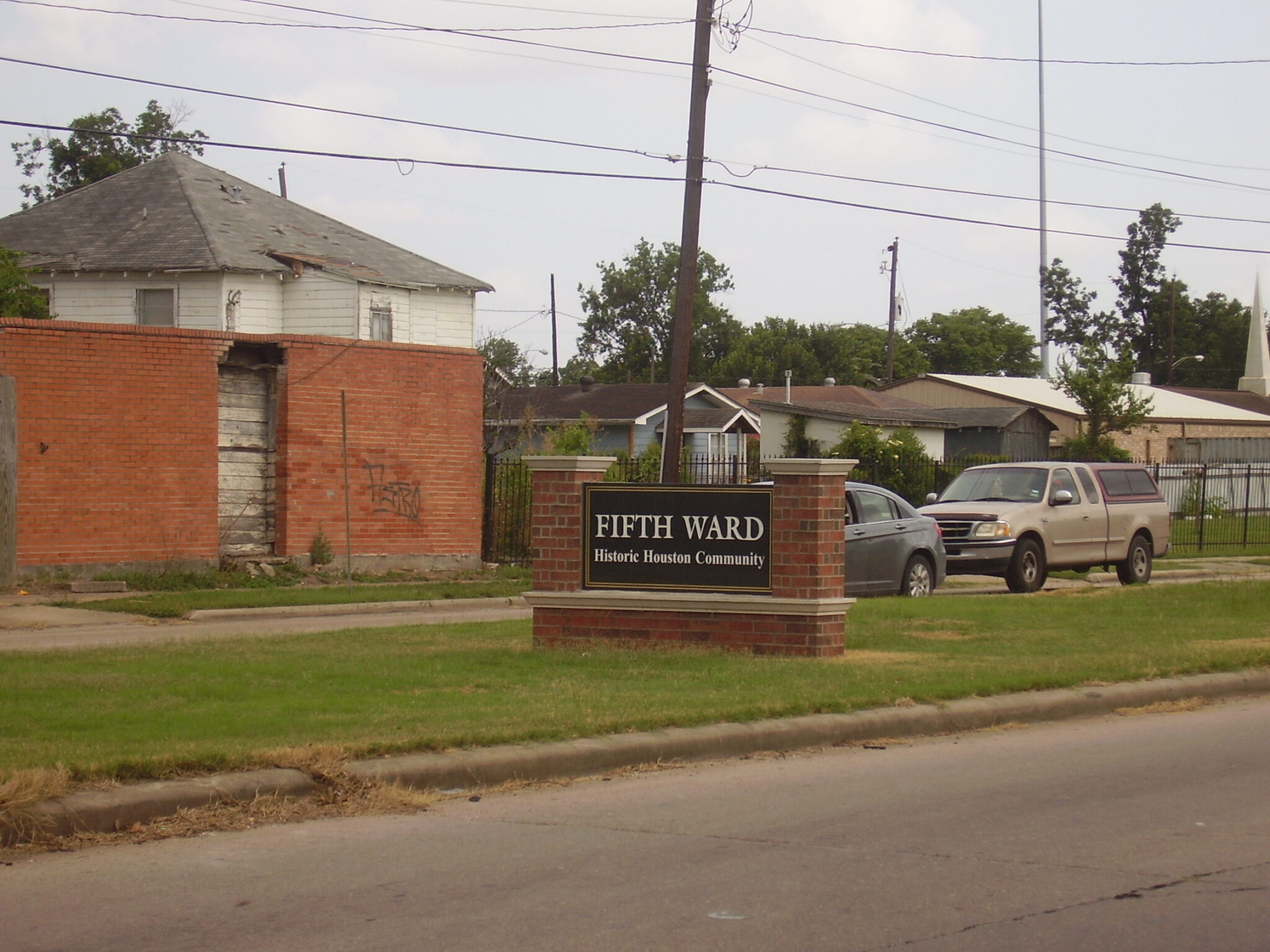 Houston Ghetto. Fifth Ward. American neighborhood.