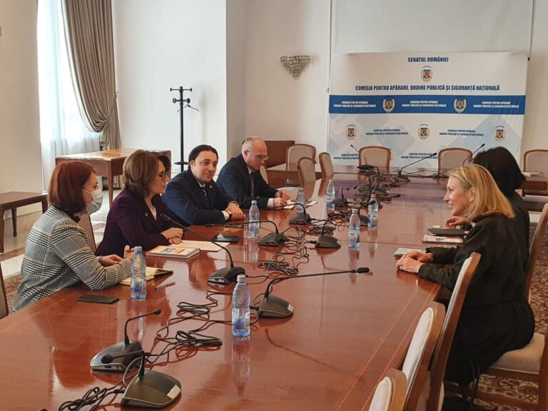 Senator Alfred Laurentiu Mihai had a meeting today with Bonnie Carroll, the founder of TAPS