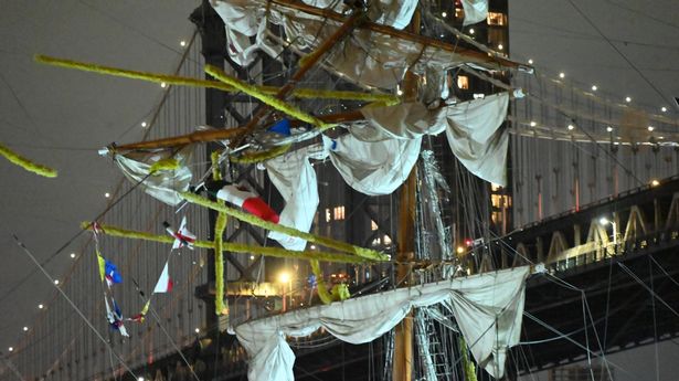 Mexican Navy Ship Collides with Brooklyn Bridge, Two Dead