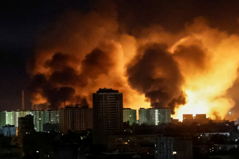 Russia Launches Massive Attack on Kyiv In Response to Drone Strikes