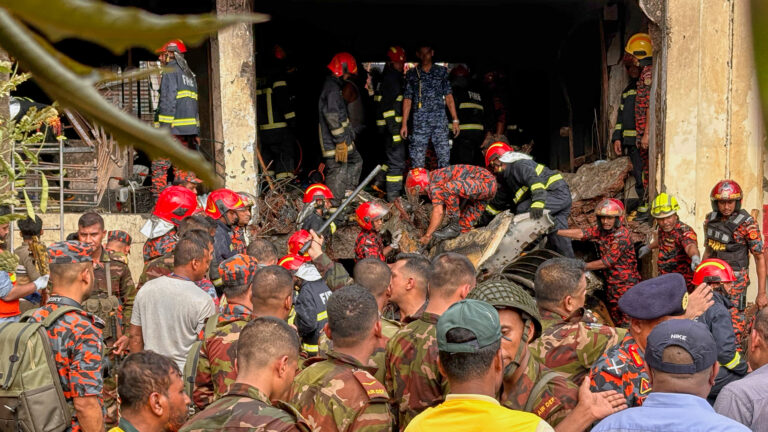 Bangladesh Air Force Jet Crashes Into School, Killing Dozens, Many of Them Children