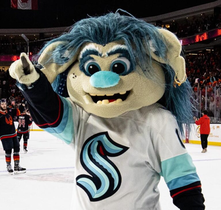 NHL Mascot Buoy Has a “Close Call” with a Brown Bear in Alaska