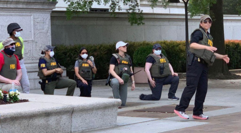 FBI Fires Agents Photographed Kneeling at George Floyd Protest