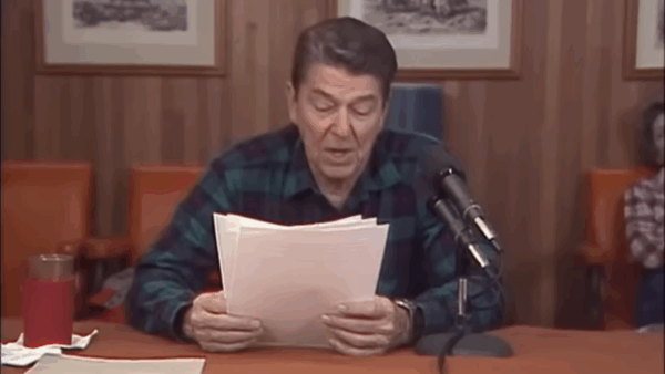 Reagan Ontario anti tariff ad