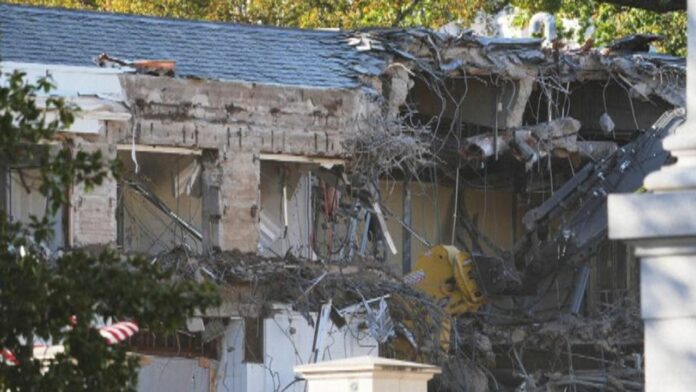 White House East Wing demolition
