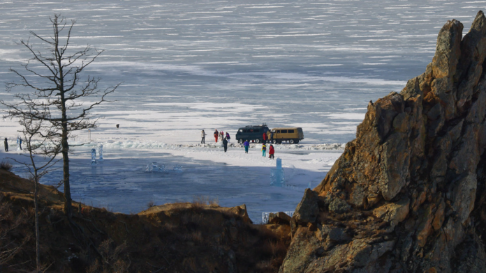 Lake Baikal tourists